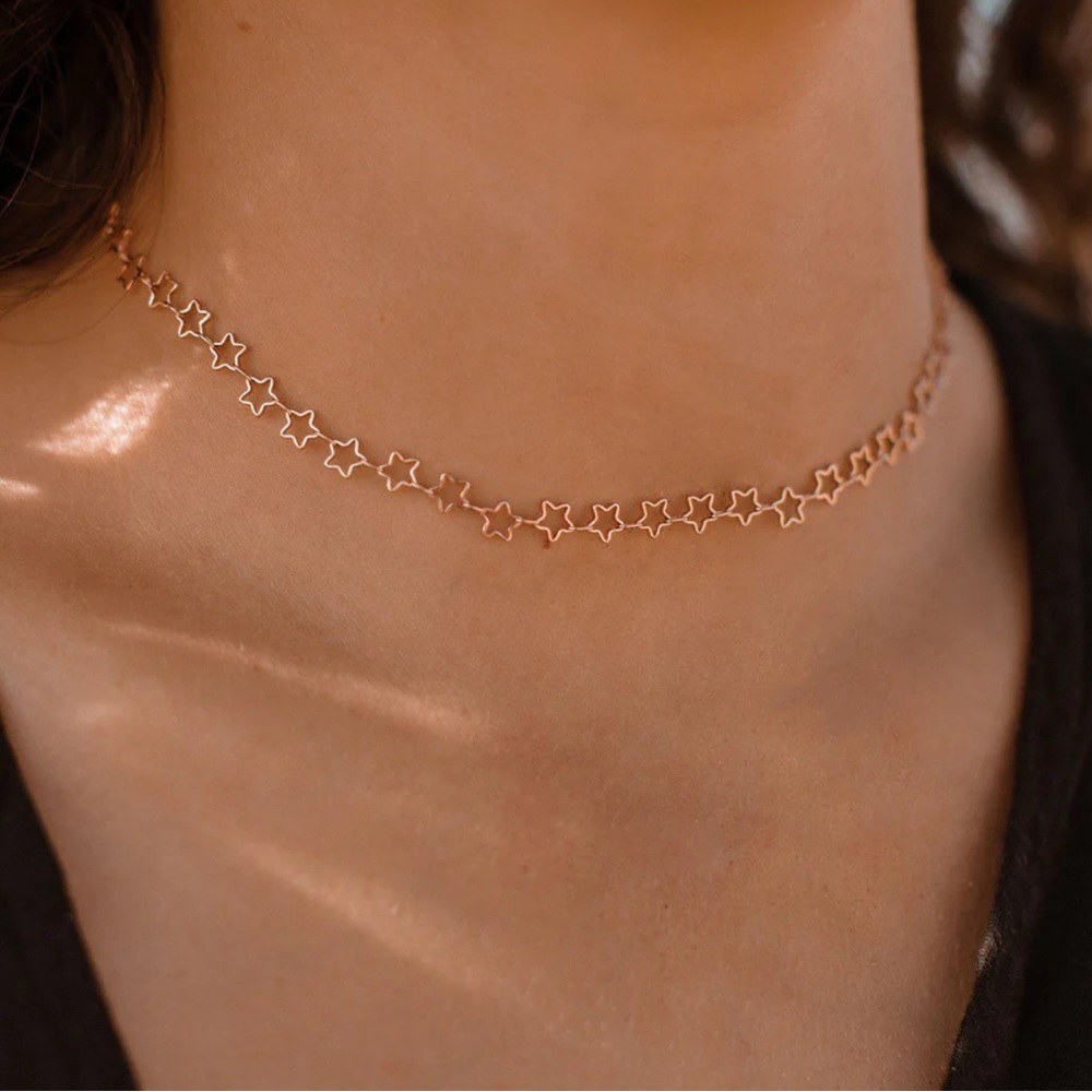 Pura Vida Rose Gold Star choker - Picture 1 of 6